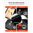 thumbnail image 4 of VEVOR 33 inch Granite Kitchen Sink Undermount Single Bowl Drop-In Basin for RV Bar, 4 of 9