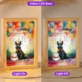 thumbnail image 2 of Happy Birthday to Scottish Terrier Kitten Party Balloons Cake Acrylic Plaque with Wood Photo Frame Box Scottie Dog Lover Gifts Light Box - 00027, 2 of 5