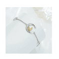 thumbnail image 5 of Pulseras De Gato Luna Plata 925 Para Mujeres Dorado 21 Cm 21 Cm Lab.G Plateado, 5 of 5