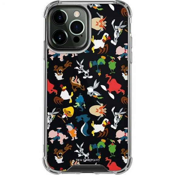 Skinit Cartoons Looney Tunes Identity Pattern iPhone 14 Pro Max Clear Case