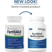 FertilAid for Men, Male Fertility Supplement and Multivitamin for Sperm Count, Motility and Morphology, 90 Veg Capsules, 1 Month Supply