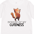 thumbnail image 4 of Inktastic Beware of My Cuteness Cute Red Panda Boys or Girls Long Sleeve Toddler T-Shirt, 4 of 5