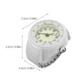 thumbnail image 2 of OULII 2Pcs Creative Unisex Finger Watch Stainless Steel Adjustable Elastic Band Glow Dial, 2 of 8
