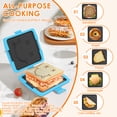thumbnail image 4 of Austok Microwave Sandwich Maker Portable 3 Minute Microwave Toastie Grill Safe Panini Press Dishwasher Safe for Travel Office Dorm RV, 4 of 8