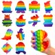 thumbnail image 4 of Juguete sensorial de burbujas Push and Pop, juguetes sensoriales para apretar, juguetes educativos antiestrés de silicona para aliviar la ansiedad, autismo, necesidades especiales para niños y adultos, 4 of 5
