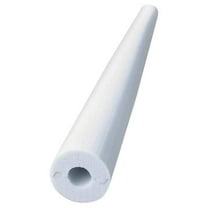 Pipe Insulation, 1-1/8" OD, 4 ft. L, Melamine Foam, 1 in Wall