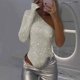thumbnail image 5 of Trajes de Mujer Casual Nuevo Sexy Hombro Mono de Color Sólido Delgado Lentejuelas, Poliéster de Manga Larga de una Sola Pieza, Lavado de Manos, 5 of 6