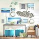 thumbnail image 5 of Set Of 3 Metal Sea Turtle Beach Theme Decor Wall Art Decorations For Indoor Outdoor Bathroom Garden Teal, 5 of 5