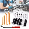 thumbnail image 4 of 100Pcs Universal Expansion Screw Clips Set, Ngxiha 6 Sizes Automotive Plastic Fastener Kit for Automobiles Mudguard Leaf Plates Door Panel Clip, Car Retainer Clips & Fastener Remover Car Accessories, 4 of 9