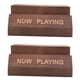thumbnail image 1 of 2X NOW Playing Soporte para Expositor para Soportes de Almacenamiento para Discos de Madera para ÁLbumes Accesorios Giratorios, 1 of 5
