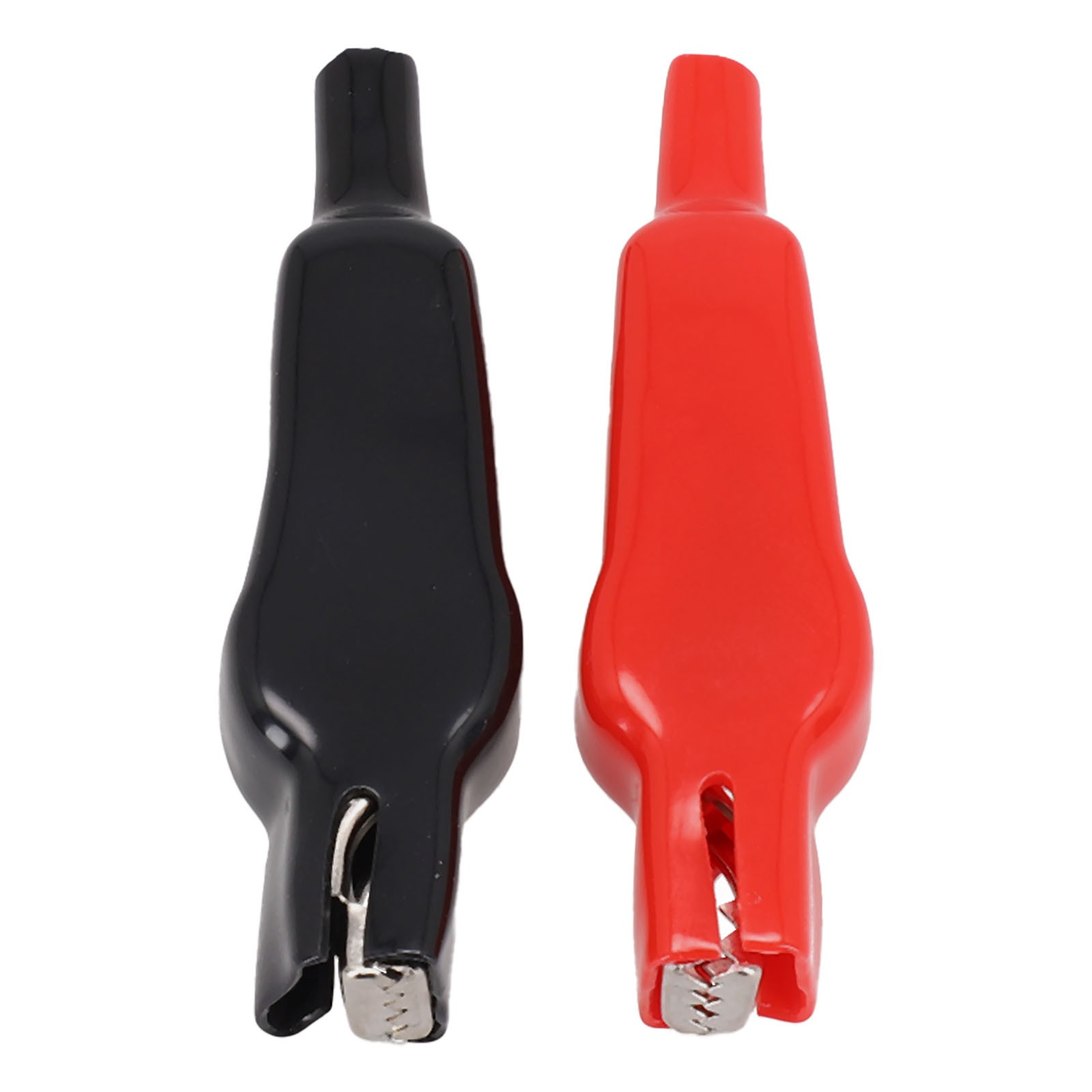 2PCS Sheathed Alligator Clips Electrical DIY Tests Leads Alligator Double-Ended Crocodile Clips Roach Electrical Jumper Wire
