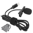 thumbnail image 1 of Mini micrófono de solapa con clip, tipo universal, con cable, para entrevistas en vivo, 1 of 8