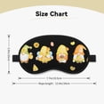 thumbnail image 4 of Salouo Bee Happy Sunflower Gnomes Print Sleep Mask Eye Cover, 1-Pack Eye Masks Washable Sleeping Eyeshade Block Sleep Shade Cover Light Reduces Puffy Eyes Traveling Gifts, 4 of 7