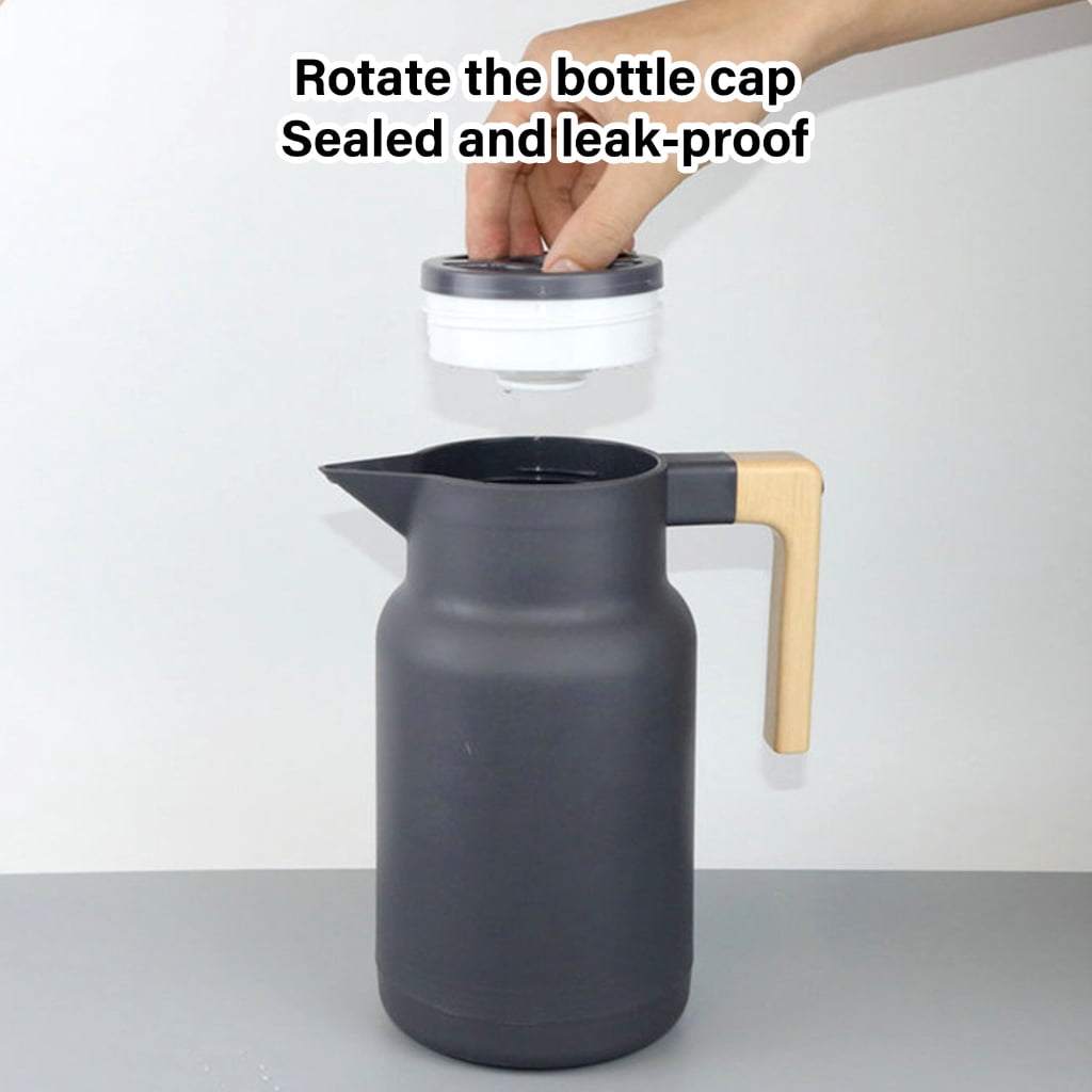 Insulated Water Bottle Heat Resistant Silver Coated Interior 1 Liter Capacity