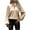 Beige, variant on Women's Tops Dressy 2026 Long Sleeve Tie Mock Neck Summer Tops Loose Casual Side Bow Satin Halter Blouse