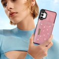 thumbnail image 4 of for Samsung Galaxy A13 Crossbody Wallet Case for Women, Bling Glitter PU Leather Phone Case with RFID Blocking Card Holder Cover for Samsung Galaxy A04S /A13 SZ Rose Gold, 4 of 9