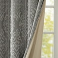 thumbnail image 5 of Holaki Luxury Knitted Jacquard Damask Blackout Curtain Panel with Grommet Top, Thermal Insulated & Light Blocking (Single Panel), 5 of 16