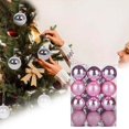 thumbnail image 2 of 24PCS Mini Blue Christmas Ornaments - Matte Shatterproof Xmas Tree Balls for Holiday, Halloween & Party Decorations, 2 of 8