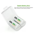 EBL 4Pack 10000mAh Size D Rechargeable Batteries + Battery Charger for
