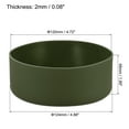 thumbnail image 2 of Uxcell 120mm ID Anti-slip Bottom Sleeve Cover Water Bottle Boot Dark Green, 2 of 5
