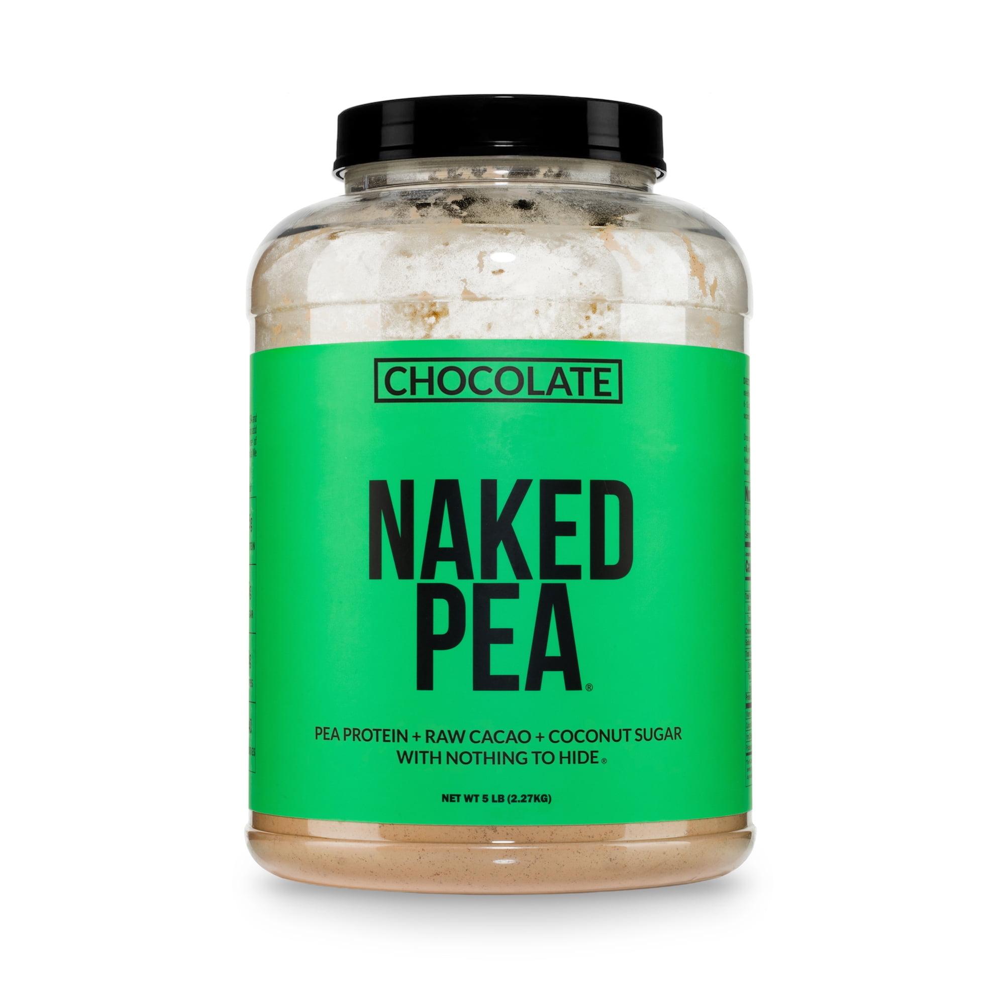 Naked Pea - Chocolate Pea Protein Isolate, Only 3 Ingredients, Chocolate Vegan Protein, 5LB