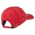 thumbnail image 4 of Checkered Racing Flag Embroidered Washed Cap - Red OSFM, 4 of 5