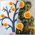 thumbnail image 3 of WASHWEPE 2Pcs Artificial Topiary Flower Balls Orange Plastic for Wedding Decor and Seasonal Decor 11.8x11.8in, 3 of 8