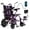 Purple, variant on LiltJan Electric Wheelchair for Adults, Lightweight Foldable Motorized Wheelchair with 15-Mile Range, 360° Joystick & All-Terrain Power, Supports 300 lbs, LED Safety Lights, Travel Portable