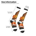 thumbnail image 2 of Gaeub Gnomes In Autumn Printed Design Socks Stretchy High Tube Socks for Men Women Teens , Softball Soccer Socks for Hiking, Sport, 2 of 6