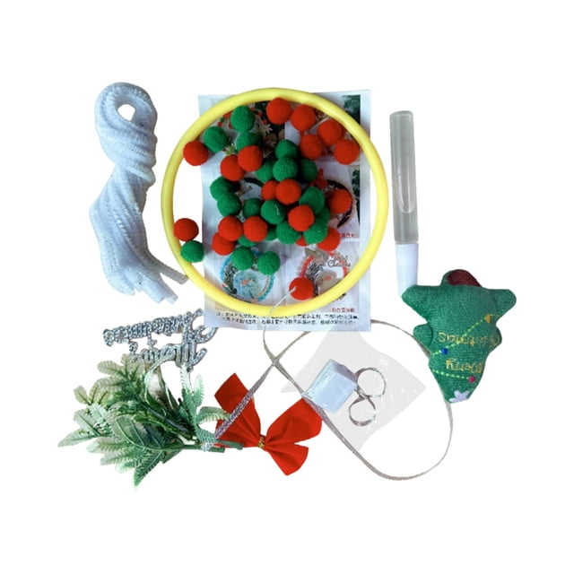 Christmas Gift DIY With Light Wreath, Family Window Display, Christmas Decoration, Car Accessories, Pendants
