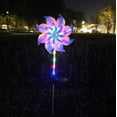 thumbnail image 4 of Solar Windmill Garden Stake Lights LED Colorful Wind Decorative Lights Waterproof Outdoor Solar Powered Lights For Yard Patio Holiday Christmas Independence, 4 of 5