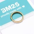 thumbnail image 4 of Implant Grade Titanium Golden Rigid Rectangle Faceted Clicker Hoop Ring, 4 of 4