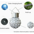 thumbnail image 3 of Bexikou 4 Pack Hanging Solar Lights Outdoor, Decorative Ball Lights Waterproof Solar Lanterns with Handle for Garden, Walkway, Tree, or Holiday Decoration - Color Changing, 3 of 8