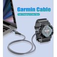 thumbnail image 2 of Paquete de 2 cables de carga de 1,2 m para Garmin Fenix 8 7 7X Pro 6 6X 5 5S 5X, 2 of 7