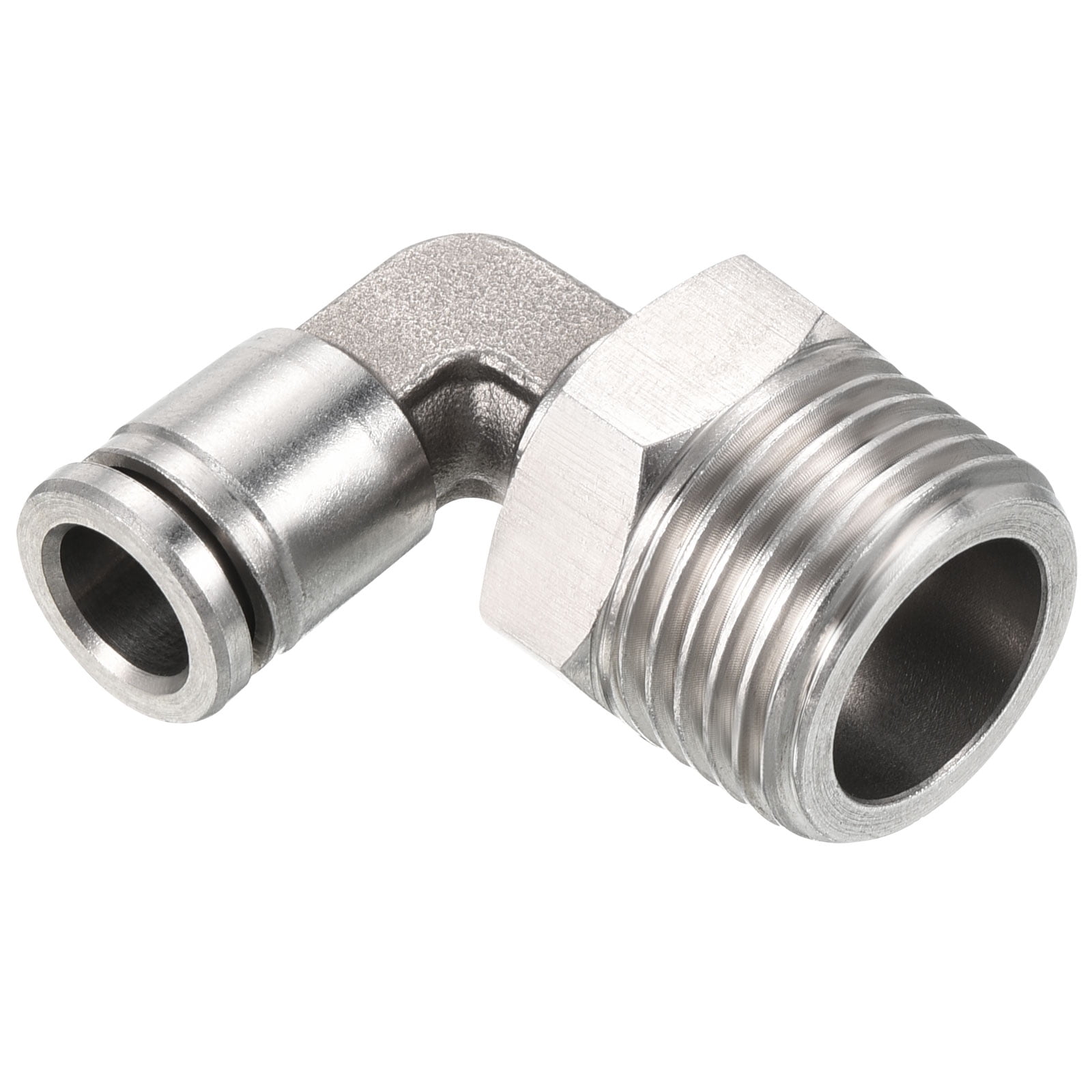 Uxcell 8mm 1/2BSPT Male Thread 304 Stainless Steel Push to Connect ...