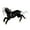 Black, variant on Multi Functional Alloy Horse Brooch Chinese Zodiacs Theme Lapel Pin Vintage Fashion Shaped Accessory
