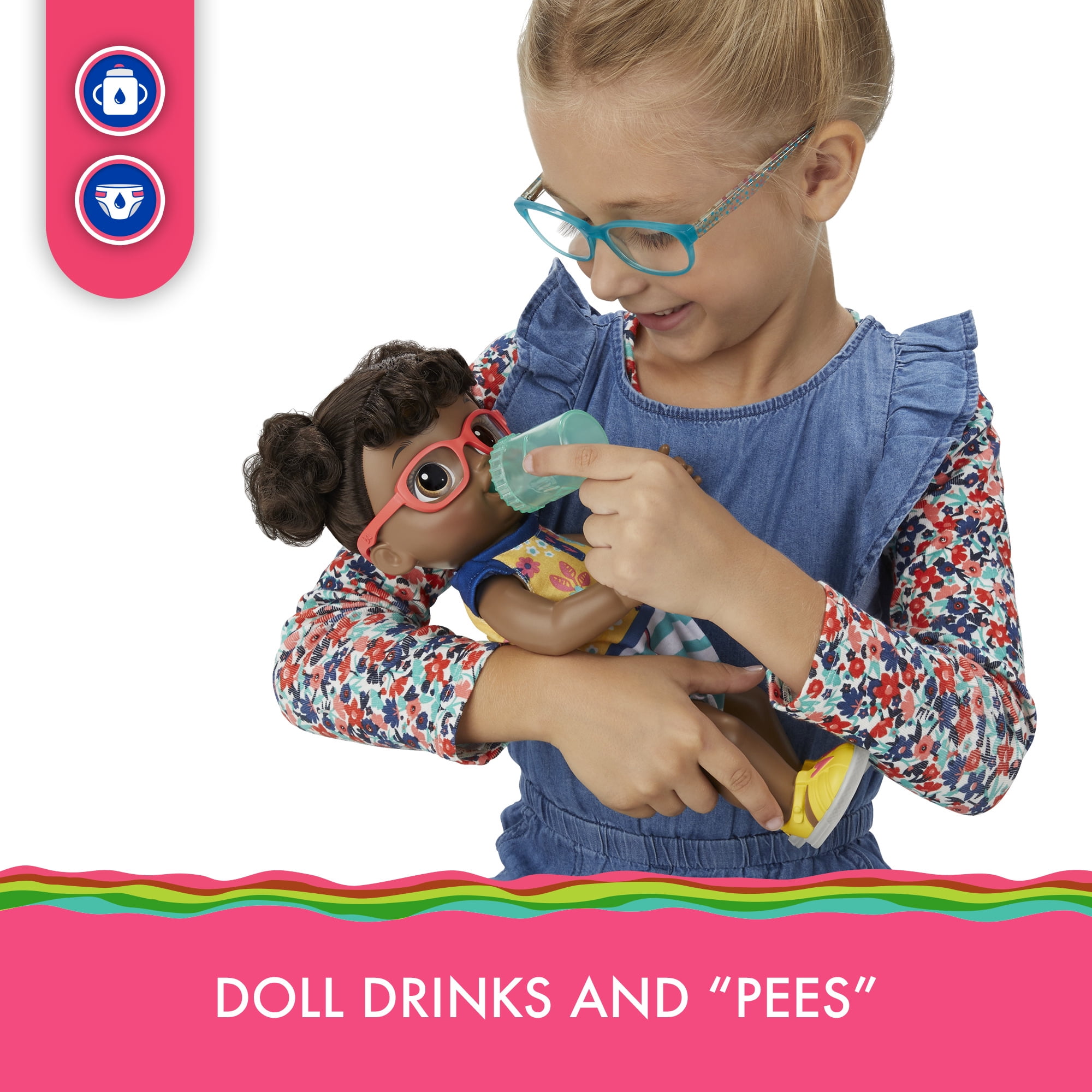 Baby Alive Step'n Giggle Baby (Black Hair) for Ages 3 and Up