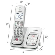 Panasonic Cordless Phone with Answering Machine, Advanced Call Block, Bilingual Caller ID and High-Contrast Display, Expandable System