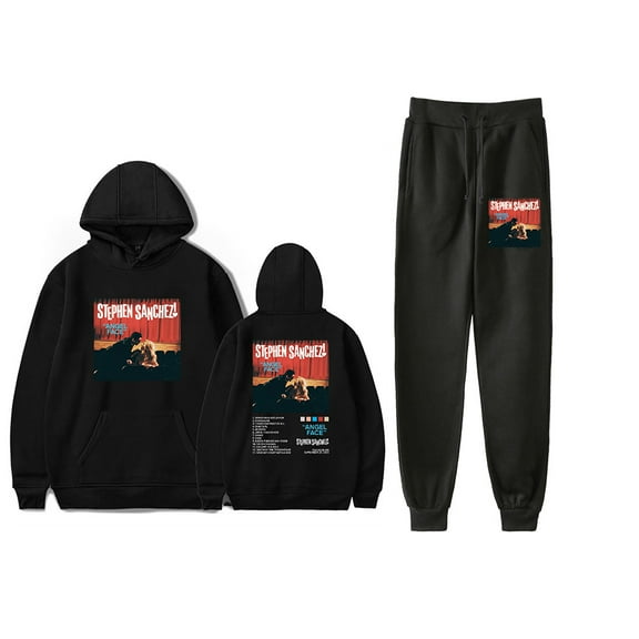 Stephen Sanchez Angel Face Hoodie Jogger Pant Casual Fashion Sweatpant 2 Piece Suit