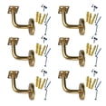 thumbnail image 2 of 6 Piezas Soportes para Barandillas de Escaleras Strade Fareast Limited Acero Inoxidable 6 cm x 6 cm, 2 of 8