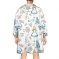 thumbnail image 2 of Wearable Oversized Blanket,Princess Pattern Wearable Blanket Hoodie for Adults,Cozy Hooded Blankets with Super Pockets,Super Warm Fuzzy Pullover for Women & Men, 2 of 6