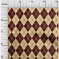 thumbnail image 2 of oneOone Rayon Brown Fabric Check Argyle Sewing Material Print Fabric By The Yard 56 Inch Wide, 2 of 4