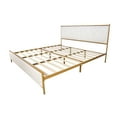 thumbnail image 4 of King Size Bed Frame, Platform Bed Frame with Steamed Bread Shaped Backrest, Heavy Duty Metal Mattress Foundation with Wooden Slats, Easy Assembly, No Box Spring Needed, Light Gray, 4 of 7