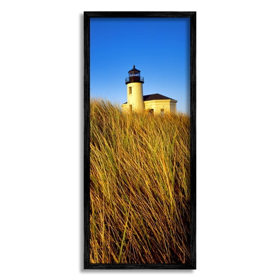 Stupell Industries Coastal Lighthouse Photography Coastal Photography Black Framed Art Print Wall Art
