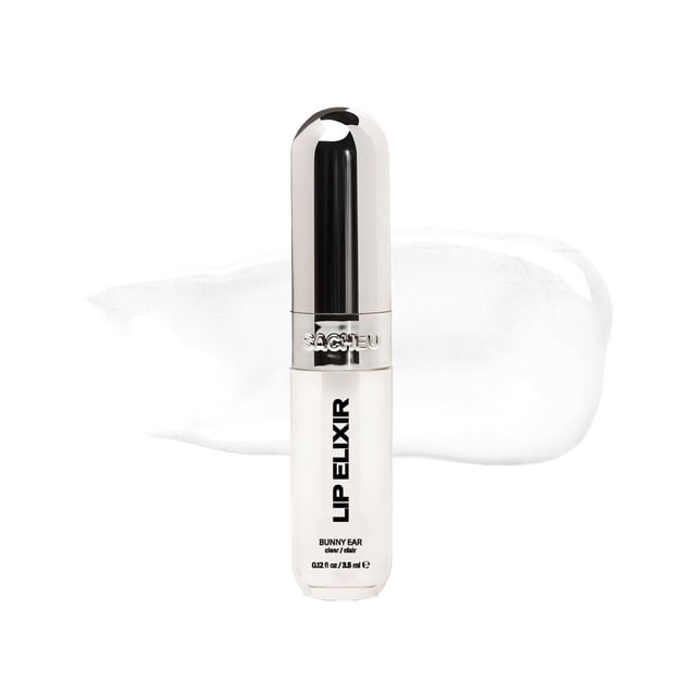 Brillo de labios Sacheu Lip Elixir, nutritivo e hidratante, conejito