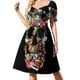 thumbnail image 3 of Vestido de manga corta Fragile Skull 2, vestidos para mujer , vestido de noche para mujer, ropa de verano para mujer, vestido, 3 of 7