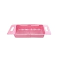 thumbnail image 1 of Kearding Colador ajustable para verduras, escurridor extensible, escurridor de plástico plegable, herramienta para platos, accesorios de cocina para el Suministros de limpieza para el hogar Rosado Kearding HA066748-01, 1 of 1