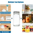 thumbnail image 3 of VacYaYa Mason Jar Vacuum Sealer, Vacuum Cleaners Sealer Jar with Attachments Manual Portable Vacuum Pump, 3 of 6