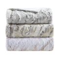 thumbnail image 3 of Madison Park Polyester Marble Printed Knitted Long Fur Throw in Blush Pink, 3 of 7