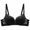 Black, variant on Bras for Women Women's Bra Bra for Women Women's Daily Adjustable Underwear Gathered Thin Bra Without Steel Ring Gray 38